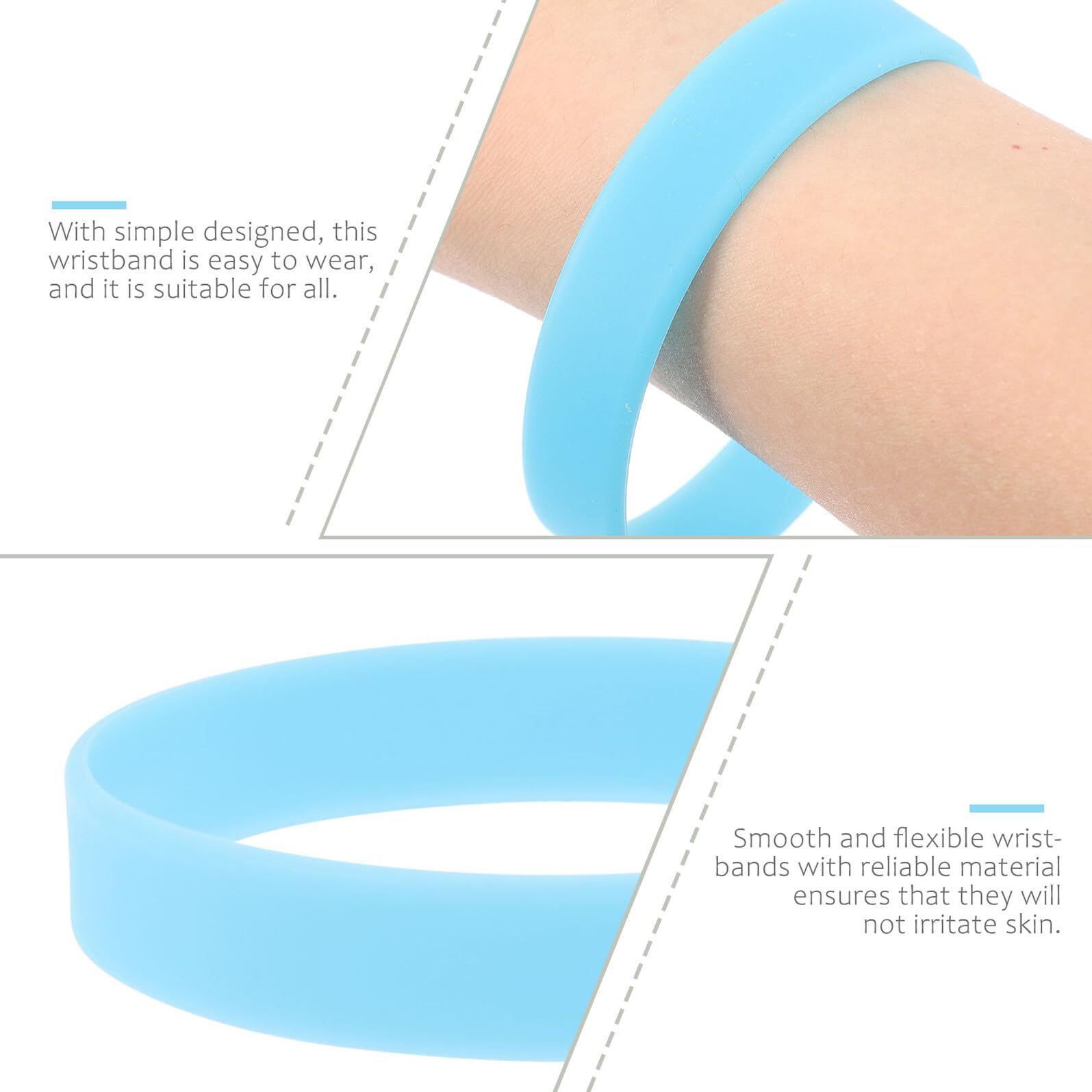 100 piezas Pulseras Luminosas de Unidades Pulseras Neón para Fiestas Infantiles Flexibles y Suaves Resistentes y Fáciles de Usar Brazaletes Identificativos que Brillan la