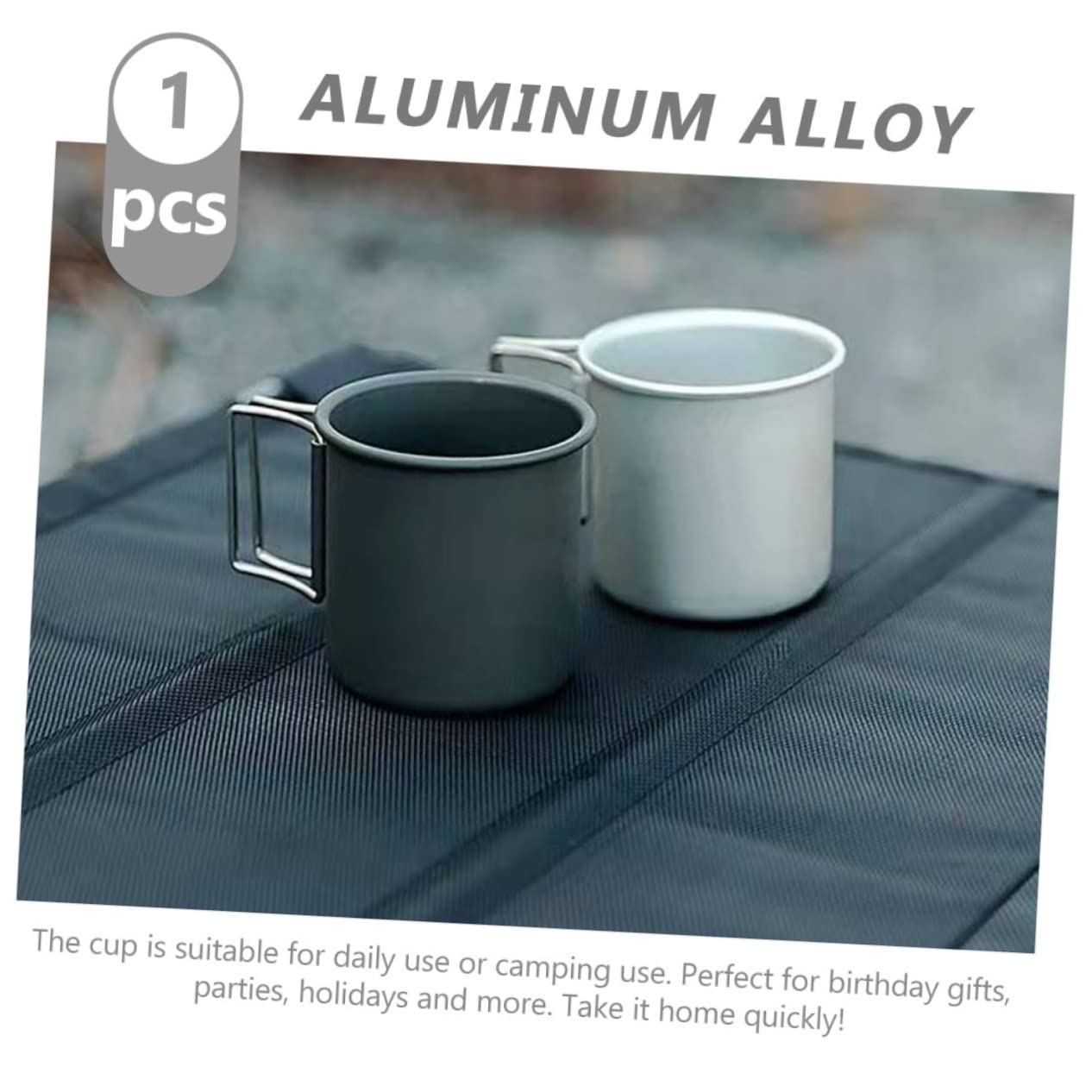 4 Stücke Camping Becher Tragbare Wasser Tasse Für Outdoor Aluminium Legierung Tasse Wandern Praktische Wasser Flasche