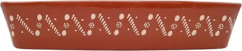 Miniatura 3 de Bandeja rectangular para hornear de arcilla de terracota de cerámica portuguesa para cazuela de horno fabricada en Portugal