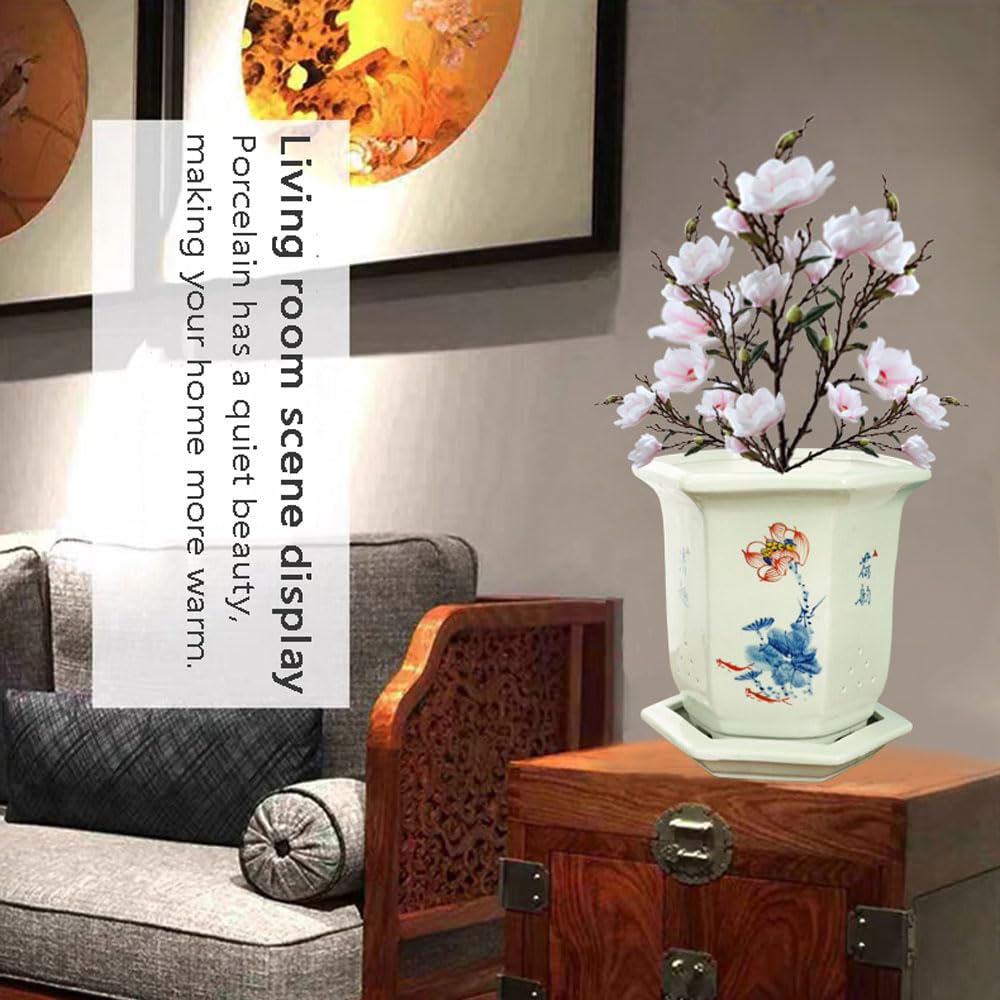 Doniczki ceramiczne Doniczki doniczkowe Doniczki doniczkowe Doniczkowe niebiesko-białe porcelanowe doniczki Doniczki do szkółek orchidei Ceramika Bonsai Doniczki ze storczykami Doniczki do wnętrz