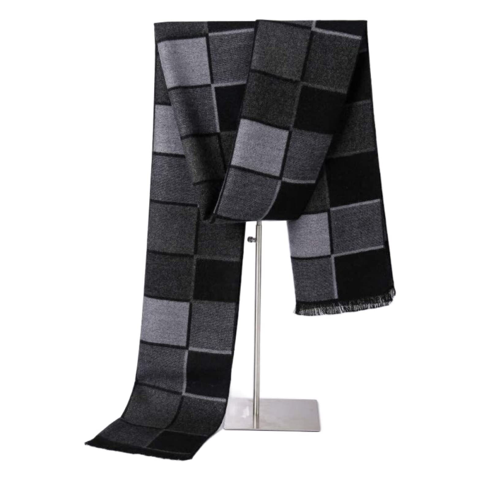 Sciarpa Scialle Sciarpa Da Uomo Calda Invernale Nappa Imitazione Classica Morbida Leggera Moda