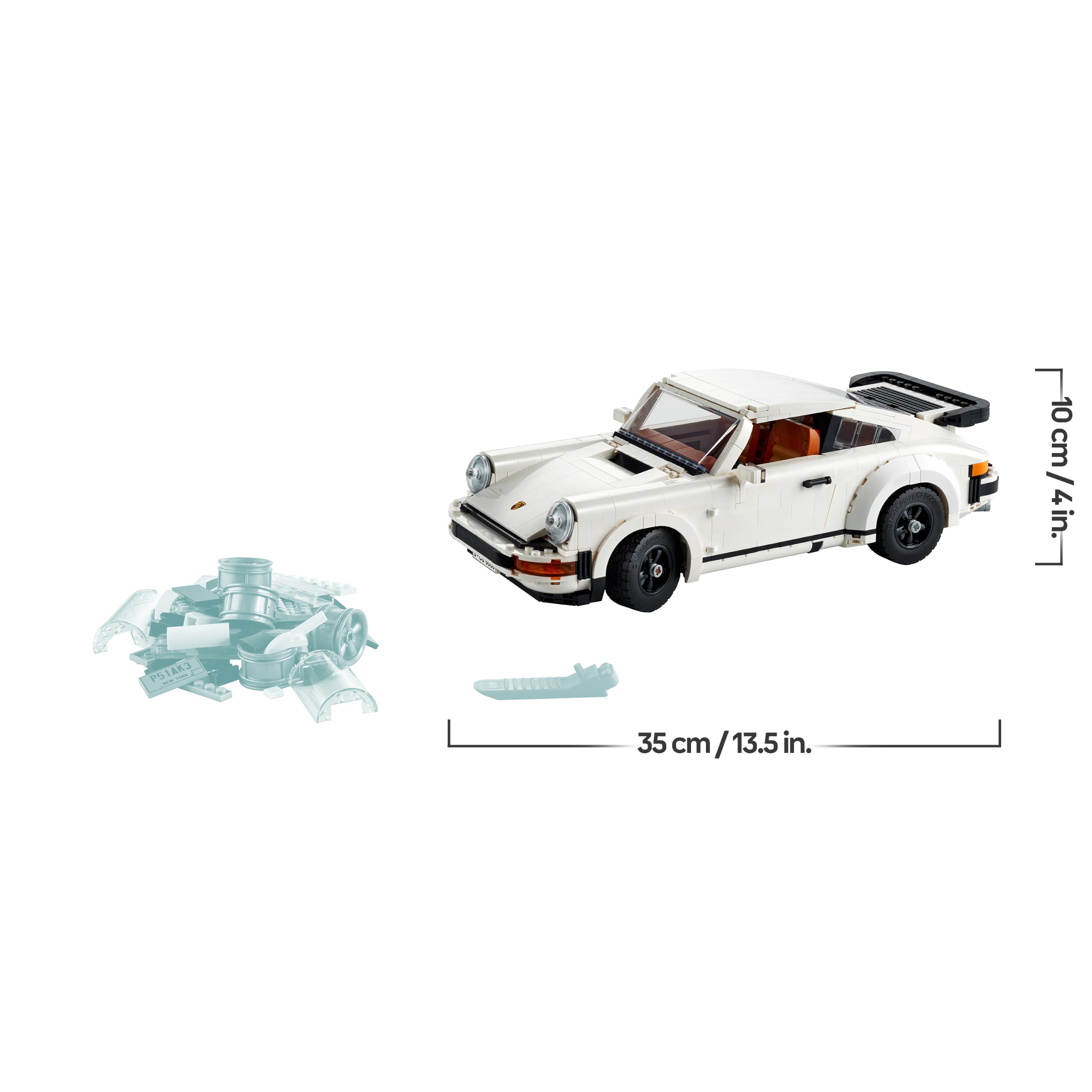 LEGO Icons Porsche 911 Modellauto für Erwachsene, Rennauto Modellbausatz zum Sammeln 10295