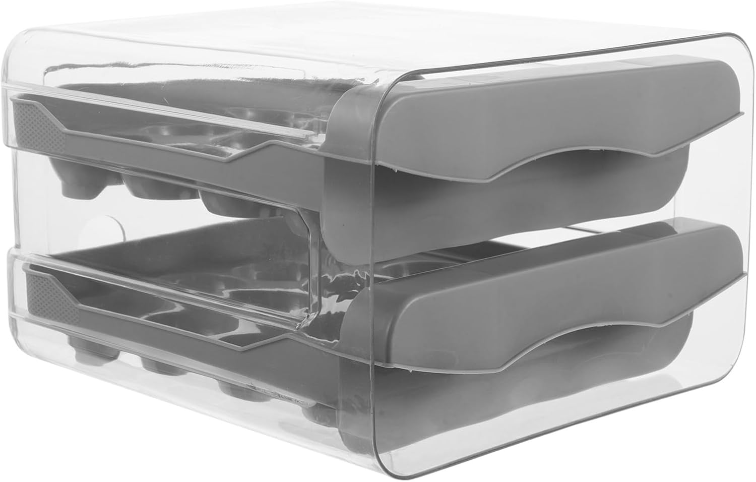 Egg Organizer for Refrigerator Eggs Double Layer Fridge Drawer Fridge Container
