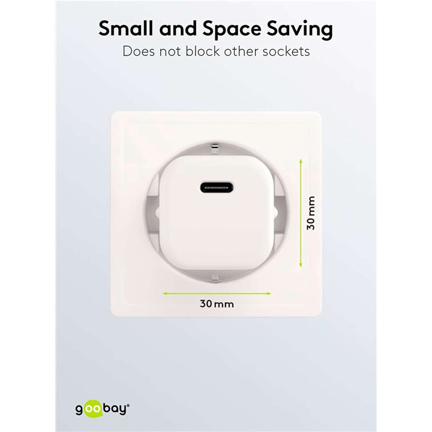 Goobay 61084 Mobile Device Charger Mobile Phone, Tablet White AC Quick Charge Indoor
