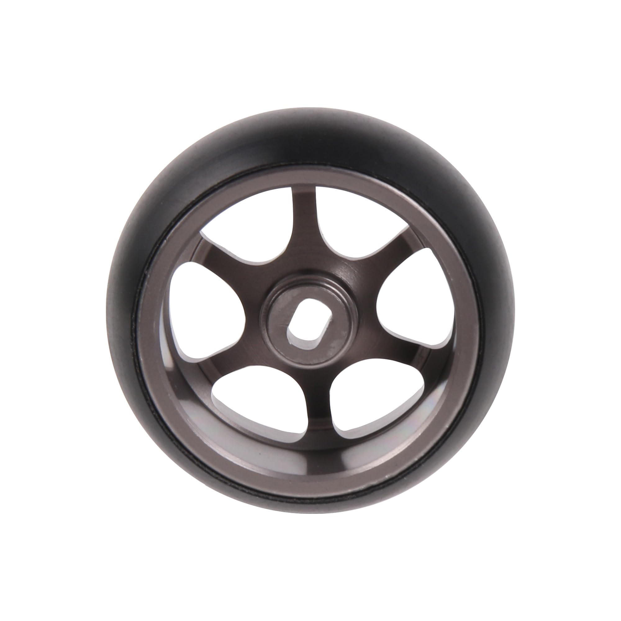 BQLZR RC 1:28 Drift 7-Spoke Wheel Tyre 0.98 Inch Replacement for K989 Titanium