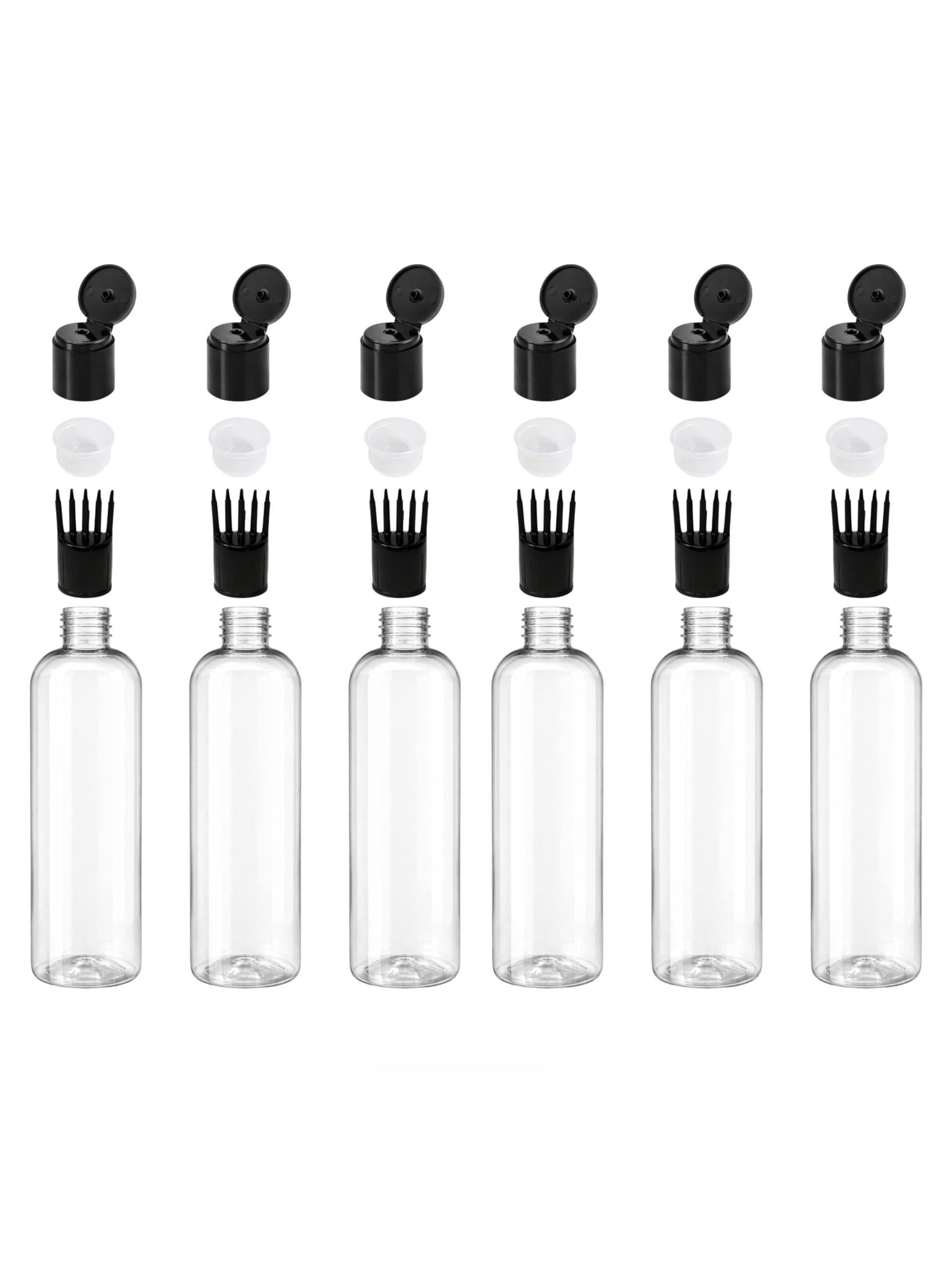Premium 100 ml Amber Plastic Refillable Bottle White with Black Flip Cap, Comb Cap & Inner Leak-Proof Seal – Multipurpose Container for Oil, Perfume, Cosmetics & DIY Liquids (6)-image-45
