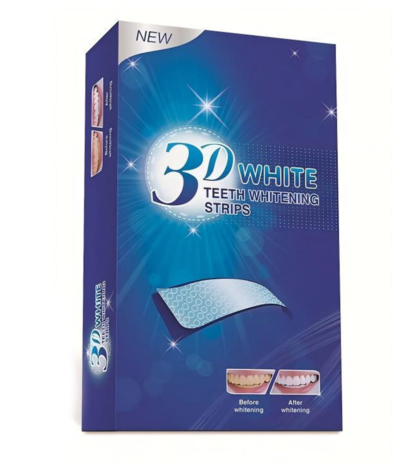 at-Home Teeth Whitening Kit 5 Pairs of Strips Removes Surface Stains Safe for Sensitive Teeth Visible Results