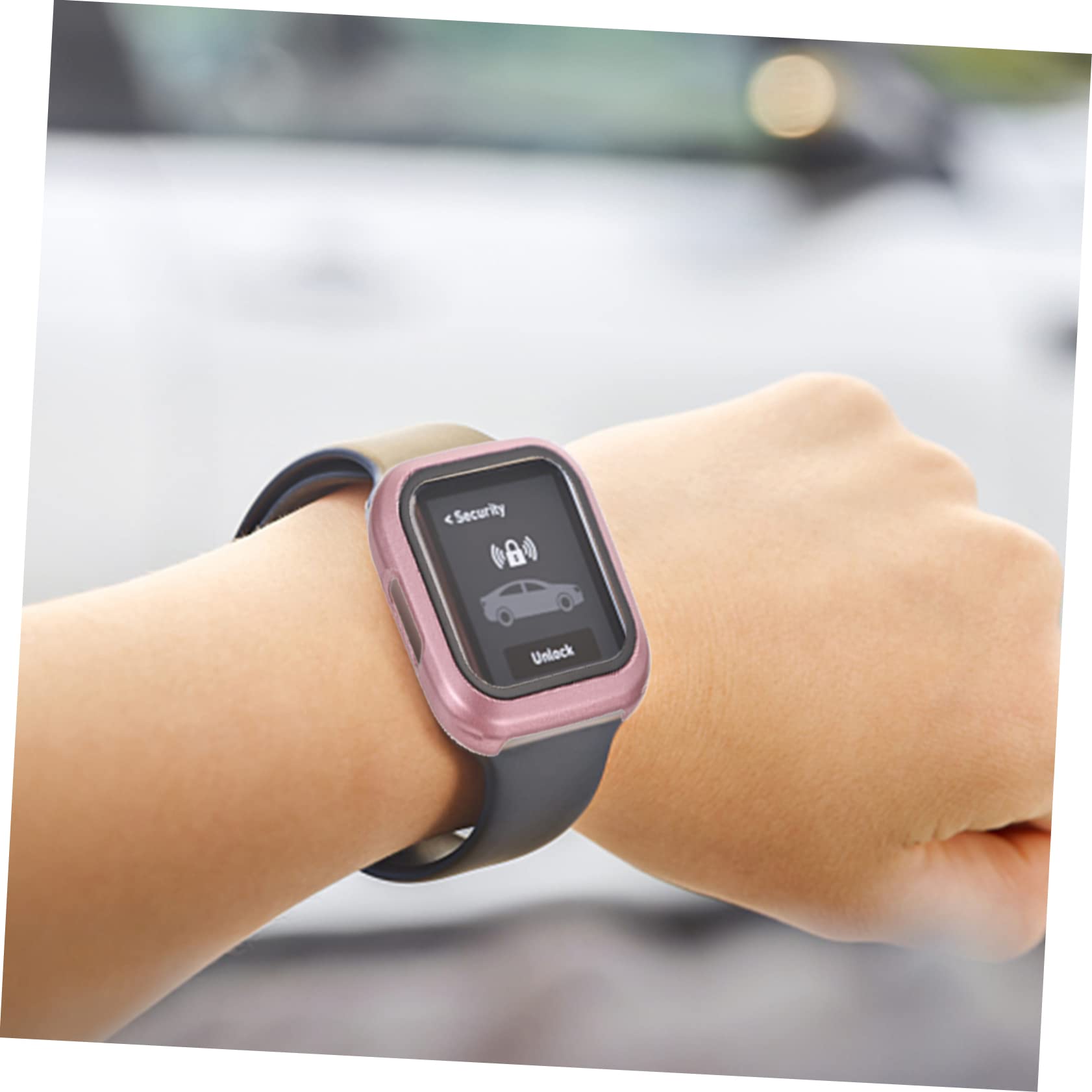 Gatuida 10stücke Schutzgehäuse Für Pc Und Gehärtete Glas-schutzfolie Kratzfest Und Stoßfest Idealer Schutz Für Ihre Smartwatch Roségold