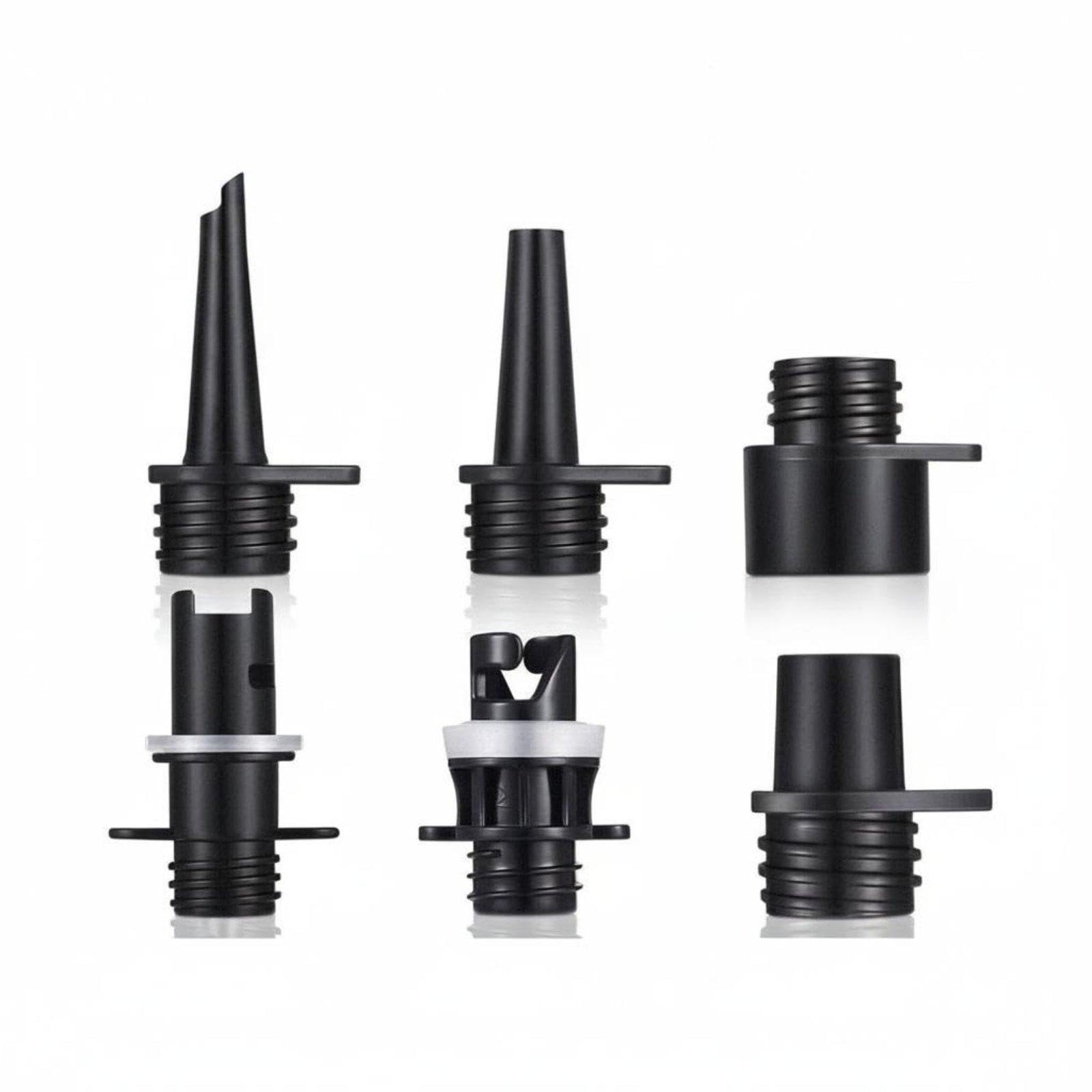 7 Pieces Inflatable Boat Inflation Set PVC Electric Pump Hose Adapter Kit for Beach, Camping, Pool 6 Adapters 6-image-21