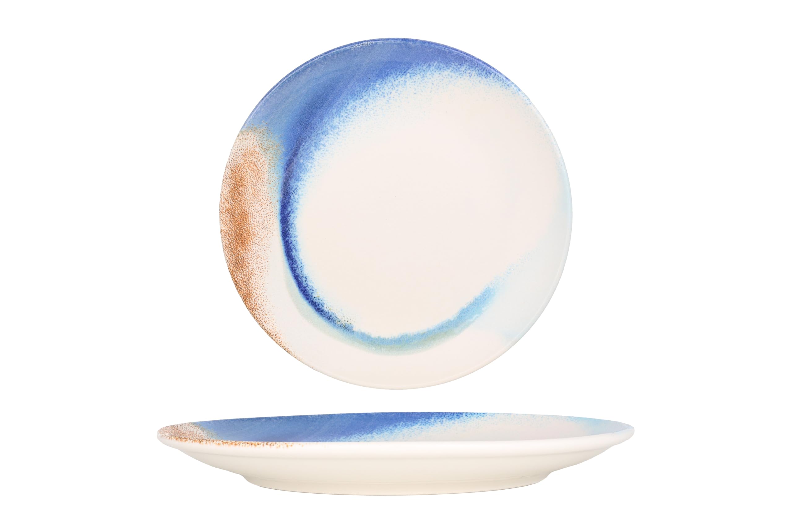 Bonna Assiette à dîner - Kymen - Porcelaine - 25 cm - lot de 6