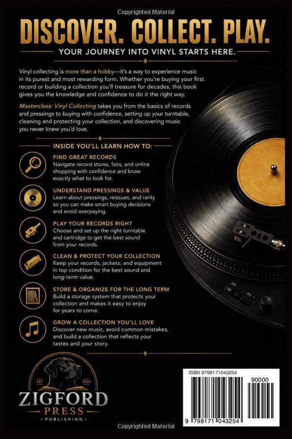 MASTERCLASS: VINYL COLLECTING: A Beginner’s Guide to Buying, Collecting, Playing & Caring for Vinyl Records (Masterclass Series) image 3