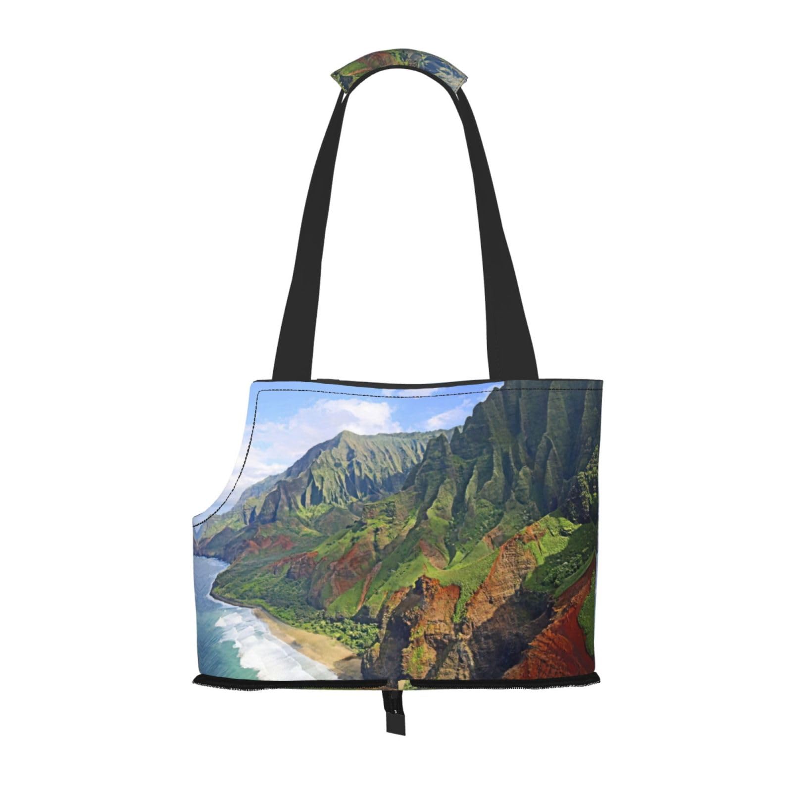 Sac de transport chats lapins petits chiens Kauai motif Hawaï exotique