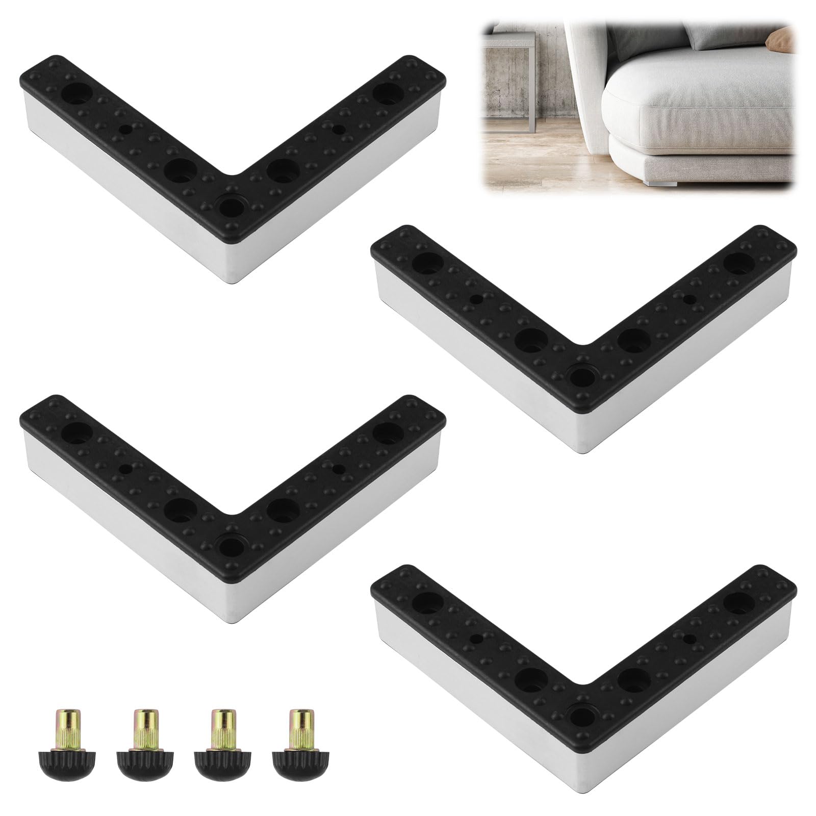 UFURMATE 4Pcs Adjustable Sofa Feet
