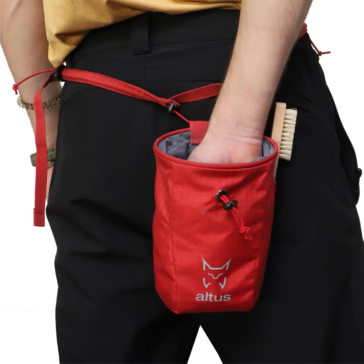 Bolsa magnesera para cintura roja