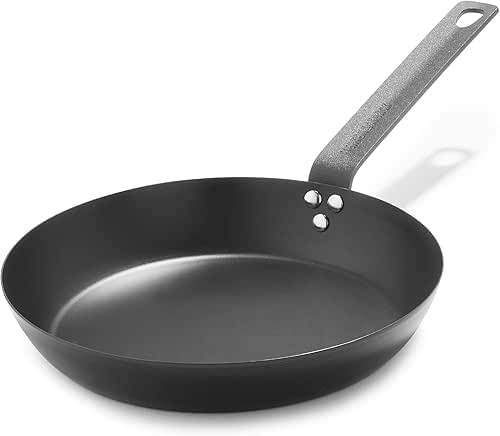 Merten & Storck Pre-Seasoned Carbon Steel 10” Frying Pan Skillet,