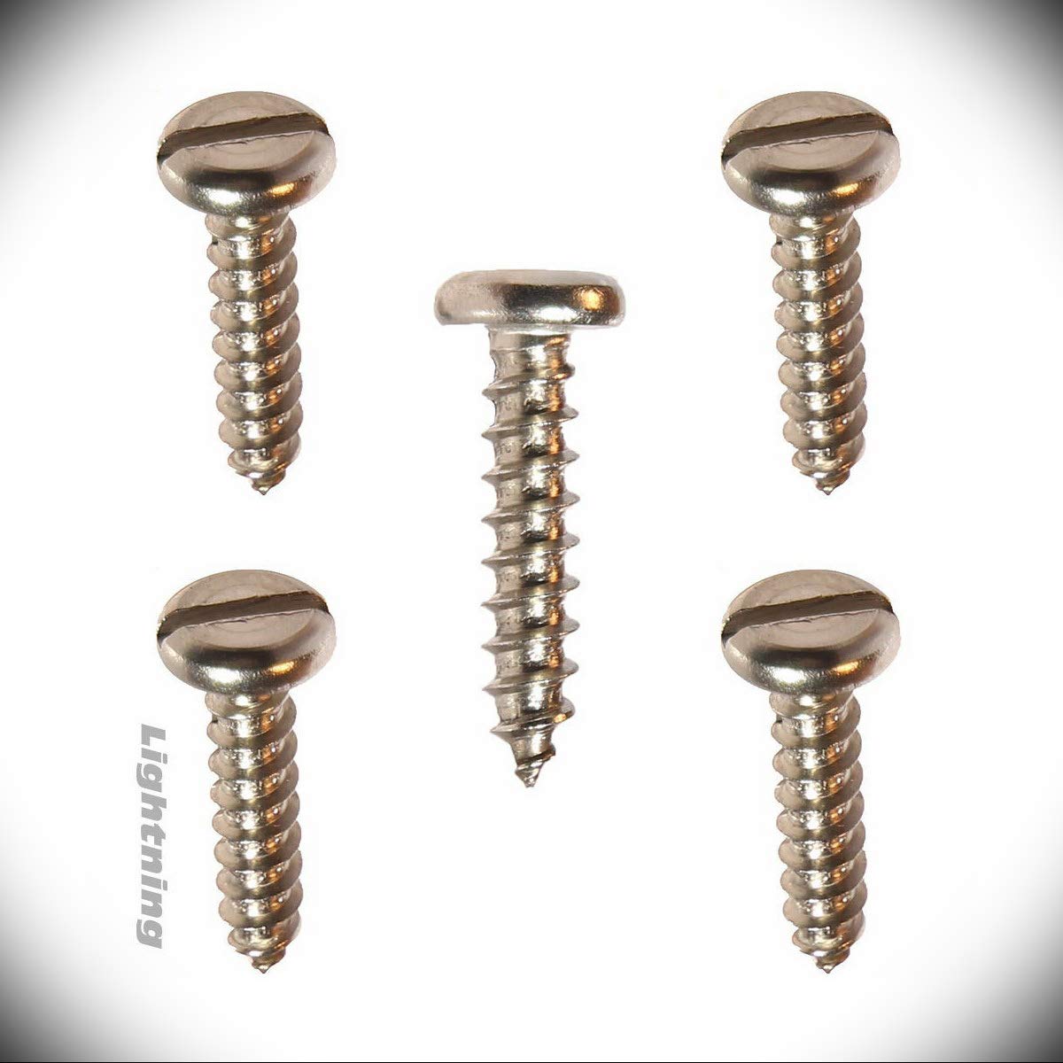 High-Strength Sheet Metal Screws - Durable Screws for Indoor and Outdoor Use - Versatile Screws for Crafting - Slotted pan Head Sheet Metal Tapping Screw Stainless Steel #12X1-1/4