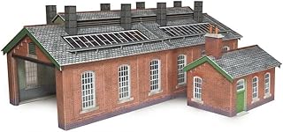 Metcalfe Double Track Engine Shed & Workshop OO Gauge Card Kit
