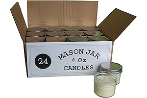 Bulk Wholesale Mini Mason Jar Candles Set - Perfect for Weddings, Restaurants, Favors