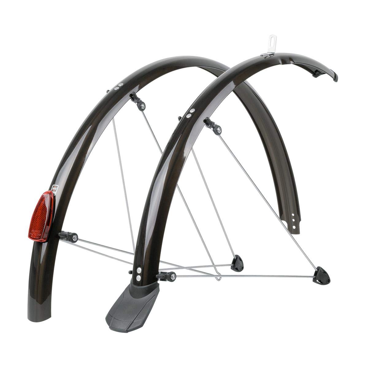 SKS Chromoplastics Mudguard Set 700c P35: Durable, Sleek Mudguards for 700c Wheels; Easy to Install, Providing Excellent Protection from Splashes and Debris