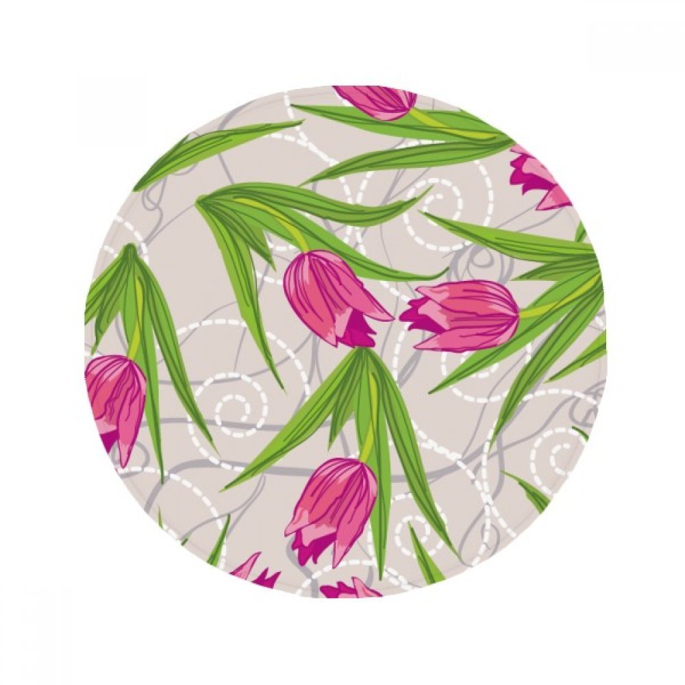 Idée cadeau tapis de sol motif œillet botanique multicolore 50cm