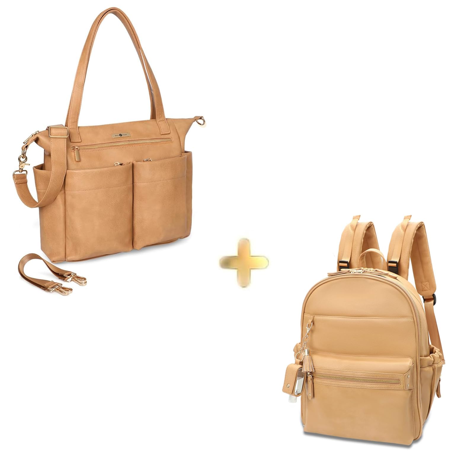 miss fong Diaper Bag Tote Baby Diaper Bag Large Diaper Tote Bag, Diaper Bag Purse with Leather Diaper Bag Backpack for Women
