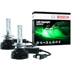 Carro Con Luz Led Bosch ~H7 LED Gigalight - faros delanteros para automóviles - 12 V 30 W, blanco frío 6000 K - juego de 2 bombillas LED - solo para uso todoterreno