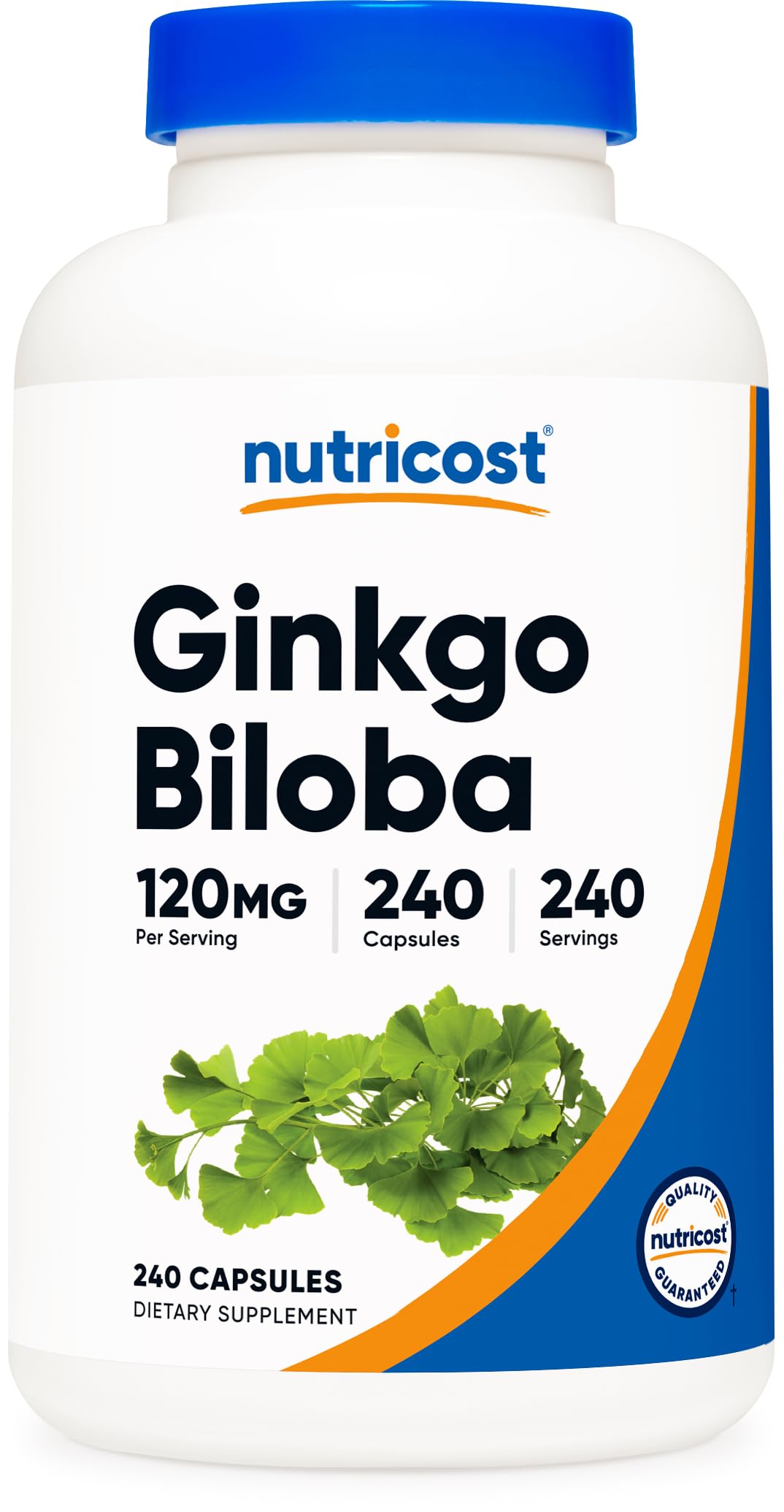 Nutricost Ginkgo Biloba 120mg, 240 Capsules - Extra Strength Ginkgo Biloba Extract - Gluten Free & Non-GMO