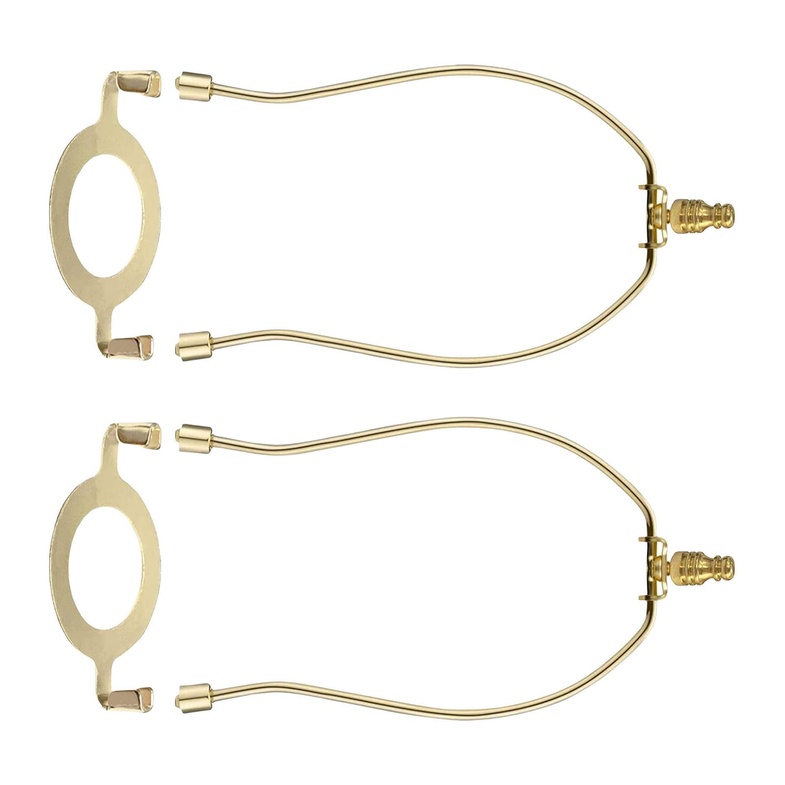 Yrohgkpn Gold 2 Pack Fashion Harp Bracket Lampshades Holder Lamp Shade Harp Holder Bracket Lampshades Hardware Texture Lamp Harps