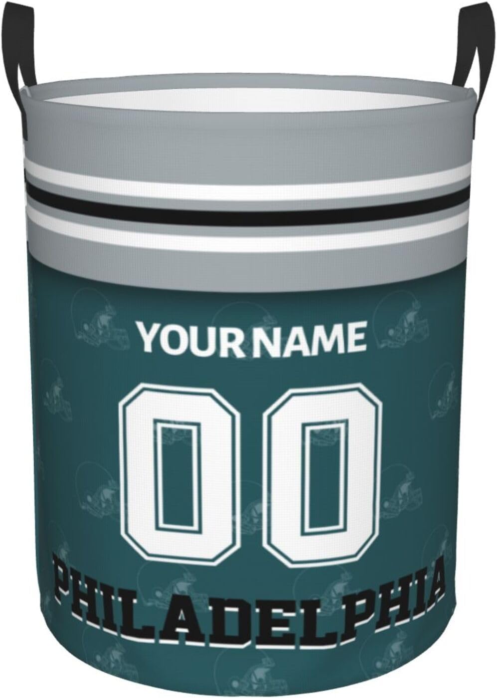 Philadelphia Laundry Hamper Custom Laundry Hamper with Name Number Personalized Laundry Baskets Collapsible Storage Basket for Bedroom Bathroom Football Fan Gift