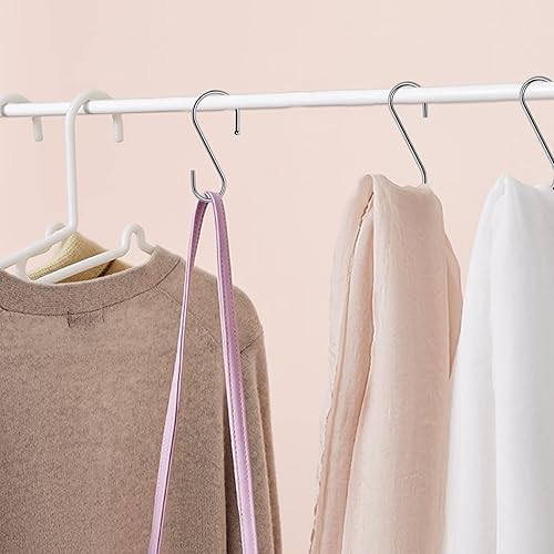 Miniatura 5 de Paquete de 24 ganchos en forma de S para colgar, ganchos de metal en forma de S de 3.5 pulgadas resistentes para estante de ollas, sartenes,