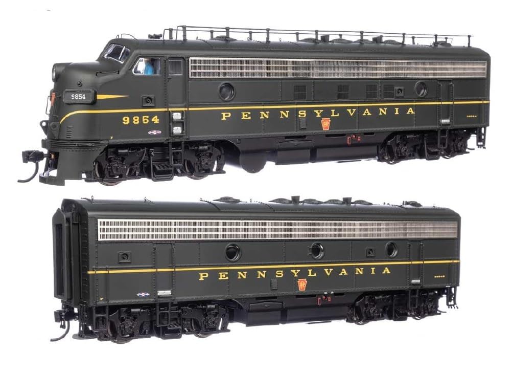 Walthers Mainline 920-42539 HO Scale EMD FP7 & F7B LokSound 5 Sound & DCC - Pennsylvania Railroad EFP-15#9854A, EH-15#9854B (Brunswick Green, Keystone