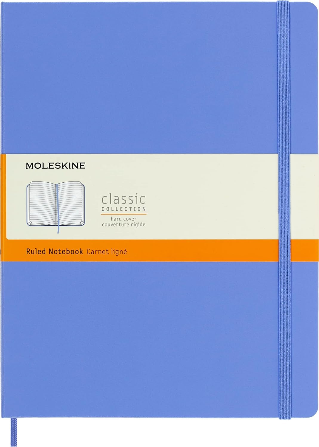 Moleskine Classic Extra Large Hard Cover Notebook - Hydrangea Blue - Ruled