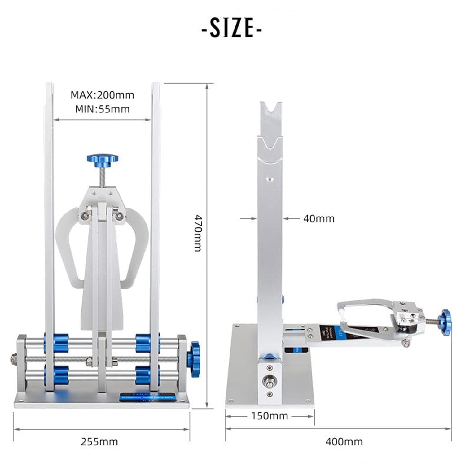 Kit supporto per manutenzione bici professionale per riparazione centratura ruota per bicicletta per ruote da 16"- 29".