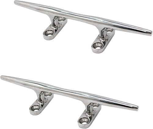 Miniatura 3 de SHENGHUISS Boat Open Base Cleat 316 Stainless Steel Mooring Dock Cleat with Screw for Boat,Deck,Hook,Yacht