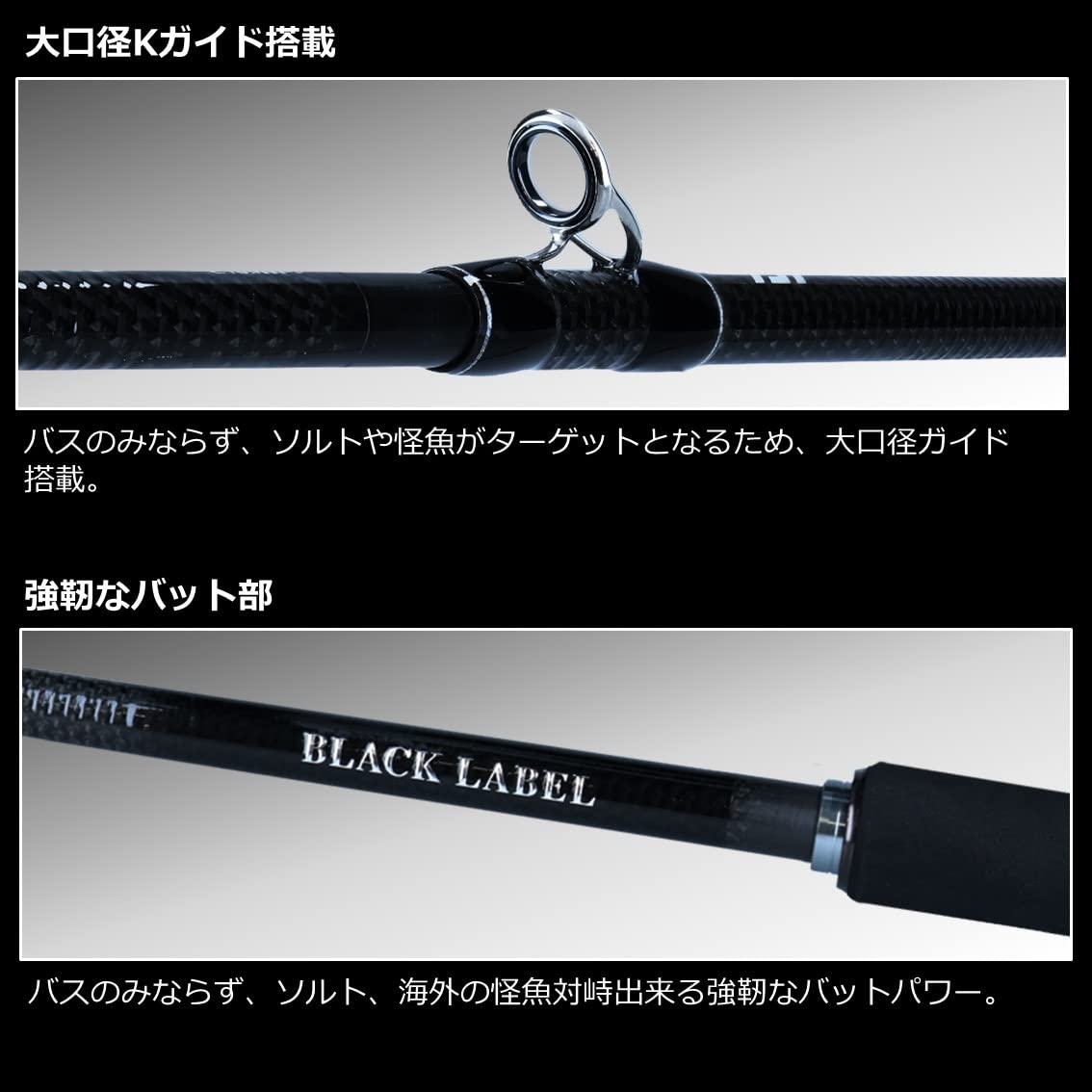 Amazon | ダイワ(DAIWA) 21 ブラックレーベル トラベル C61XXH-5・SB 
