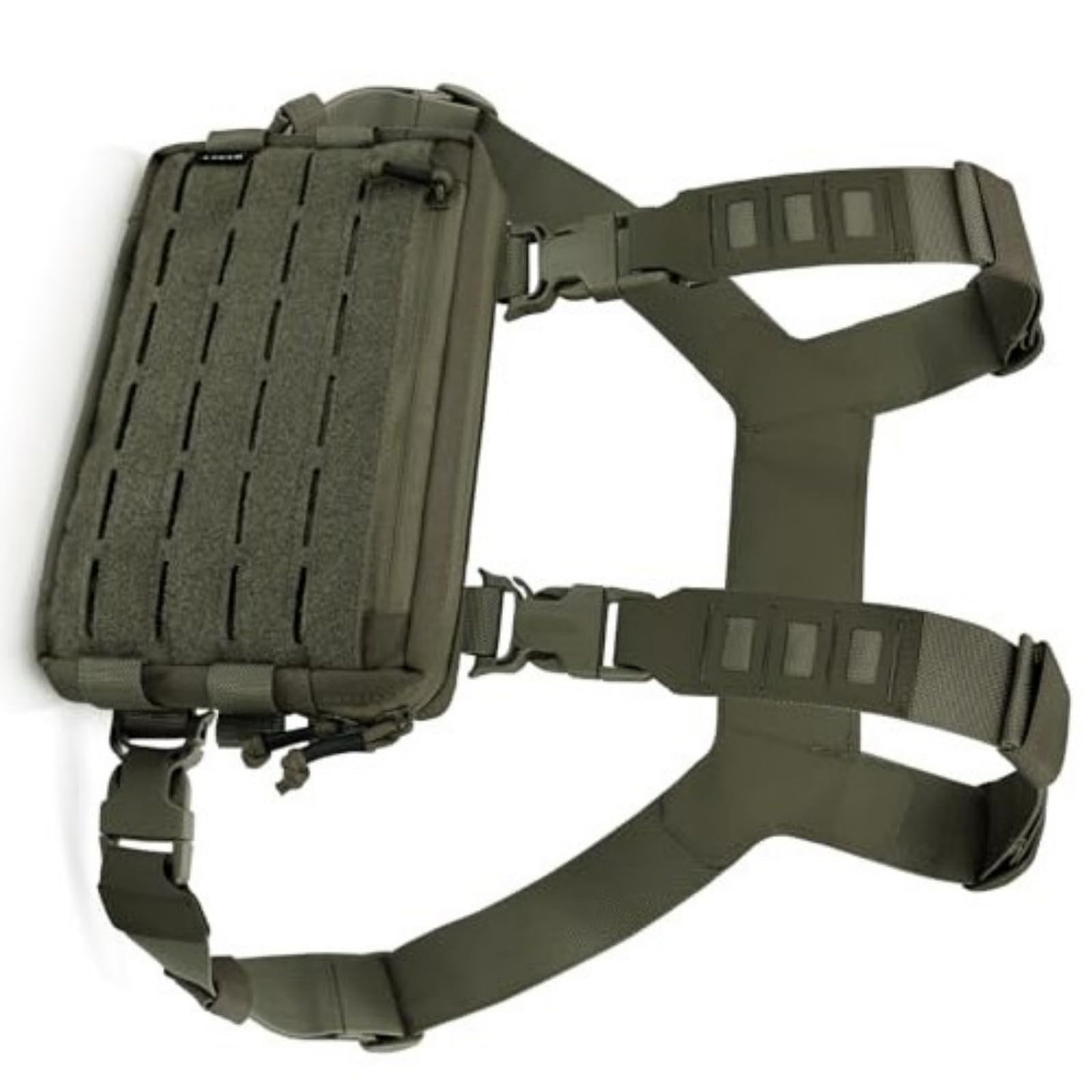 Paquete Plataformas Tácticas para Pecho Hombres Bolsa Correr Bucle Frontal Utilidad Chaleco Entrenamientos
