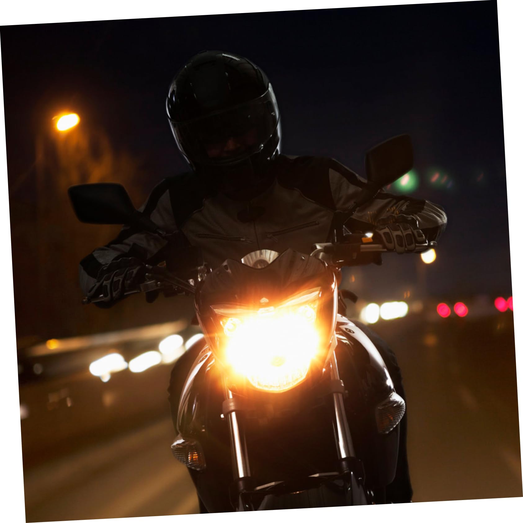 ULTECHNOVO Faro da Motocross LED Luce Anteriore per Moto Realizzata Materiali di Assicura un Funzionamento Stabile Durante la Guida Notturna Condizioni di Maltempo