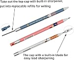 Maydahui 12 Pcs 2-in-1 Colorful Cartoon Dog Mechanical Pencil with Sharpener and 10 Pcs Replaceable Pencil Refills 2.0 mm HB Cute Automatic Pencils for Shcool Classroom Supplies