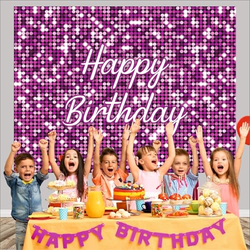 Image of Pink Birthday Backdrop 5x4 Ft | Backdrops for Decoration | Birthday Decoration Backdrop | Banner for Kids Theme Party