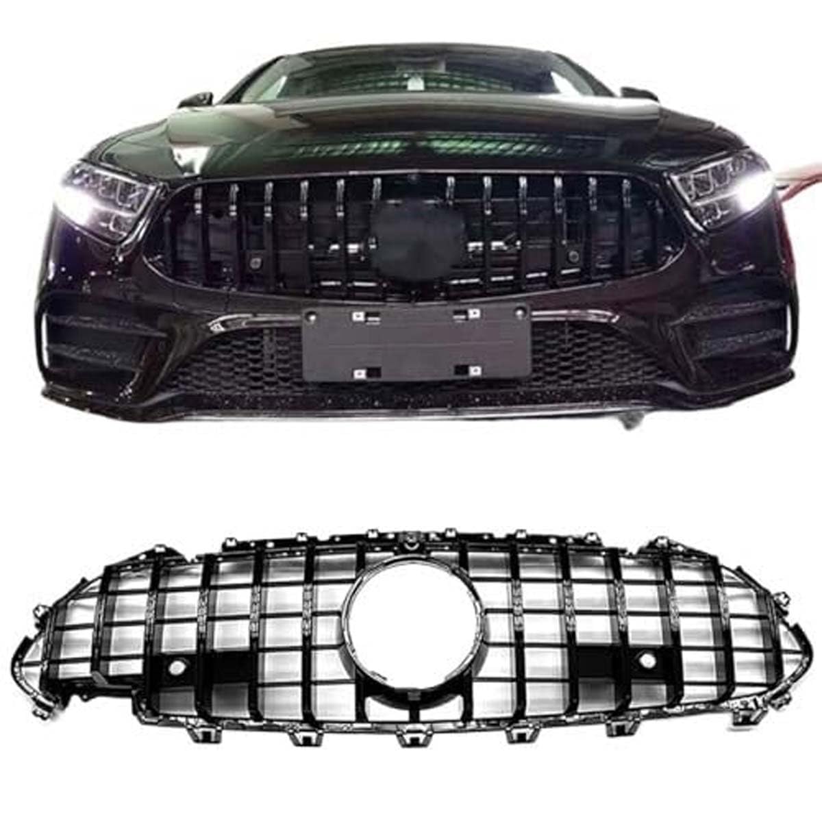 ZcsfcpA Front grille,Compatible with Mercedes-Benz W257 C257 CLS Class 2019-2022,Front grille parts