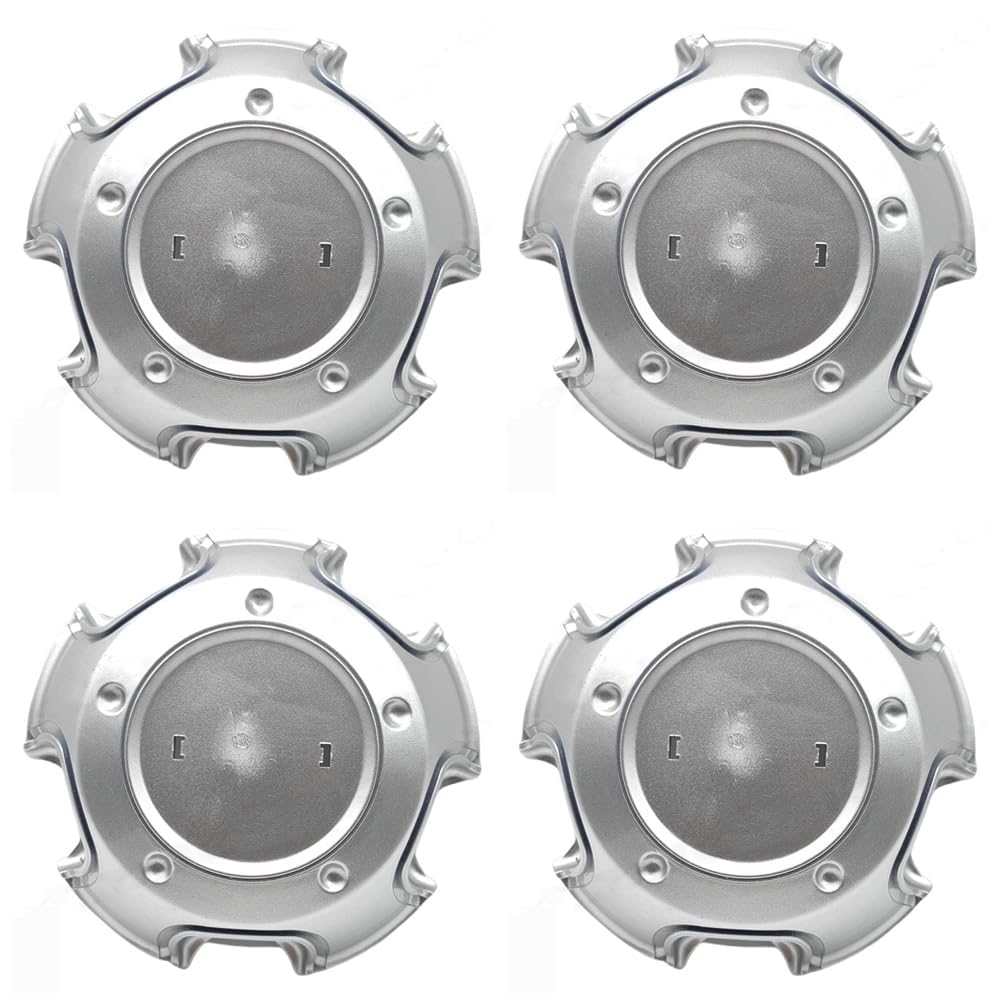 4 Pezzi Coprimozzi per Ruota per Toyota Land Cruiser, Auto Coprimozzo Centrale Antipolvere Impermeabile Tappi Mozzo Copriruota ABS Copricerchi
