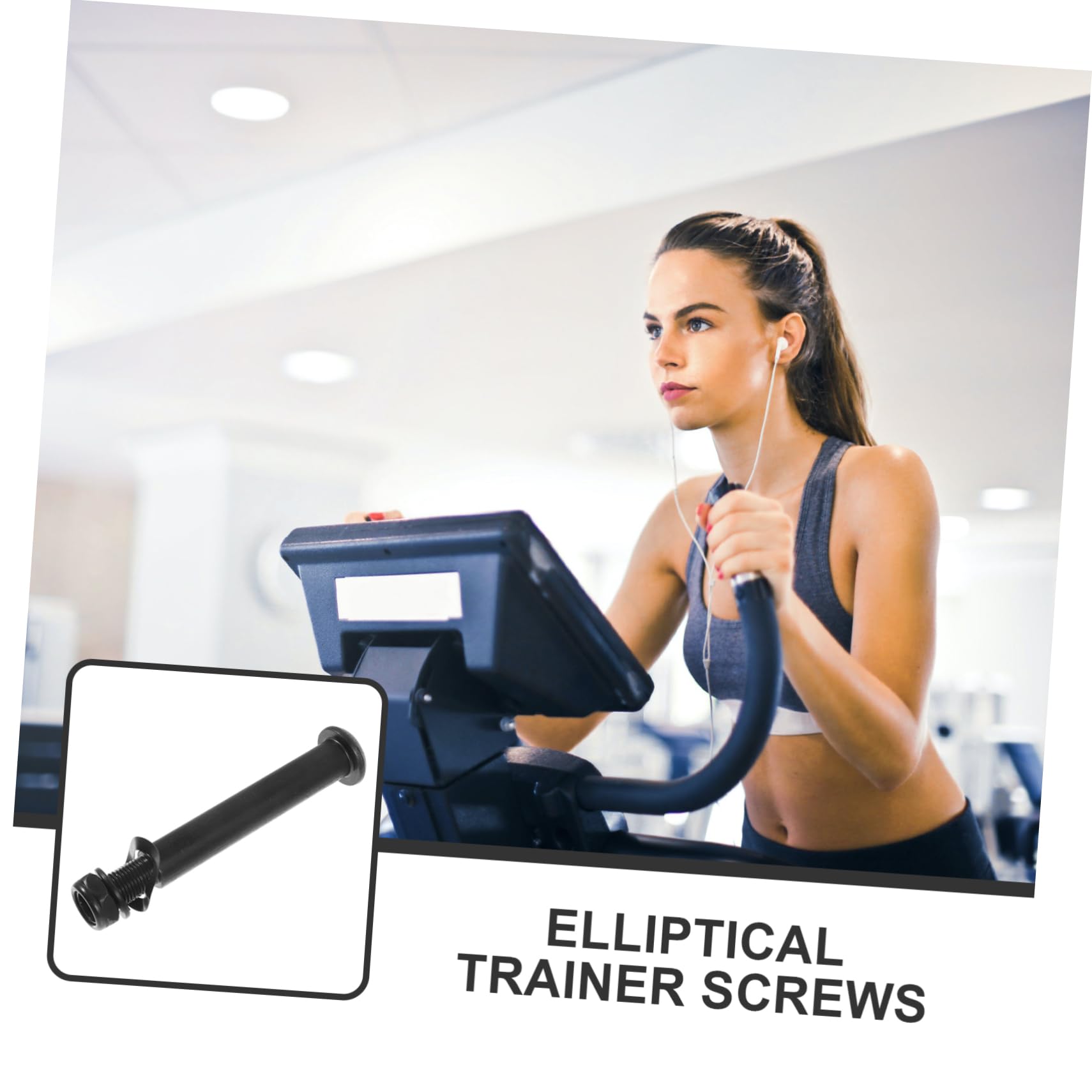 BESPORTBLE 2stücke Elliptical Trainer Schraube Stabiler Fixierungsmechanismus Langlebige Metallkonstruktion Installieren Für Sichere Nutzung Ersatzteil Für Fitnessgeräte