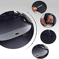 Vista 6 de Kaungka Cubierta protectora de carga compatible con GMC Acadia 2017-2023, resistente, color negro, protector retráctil para maletero trasero