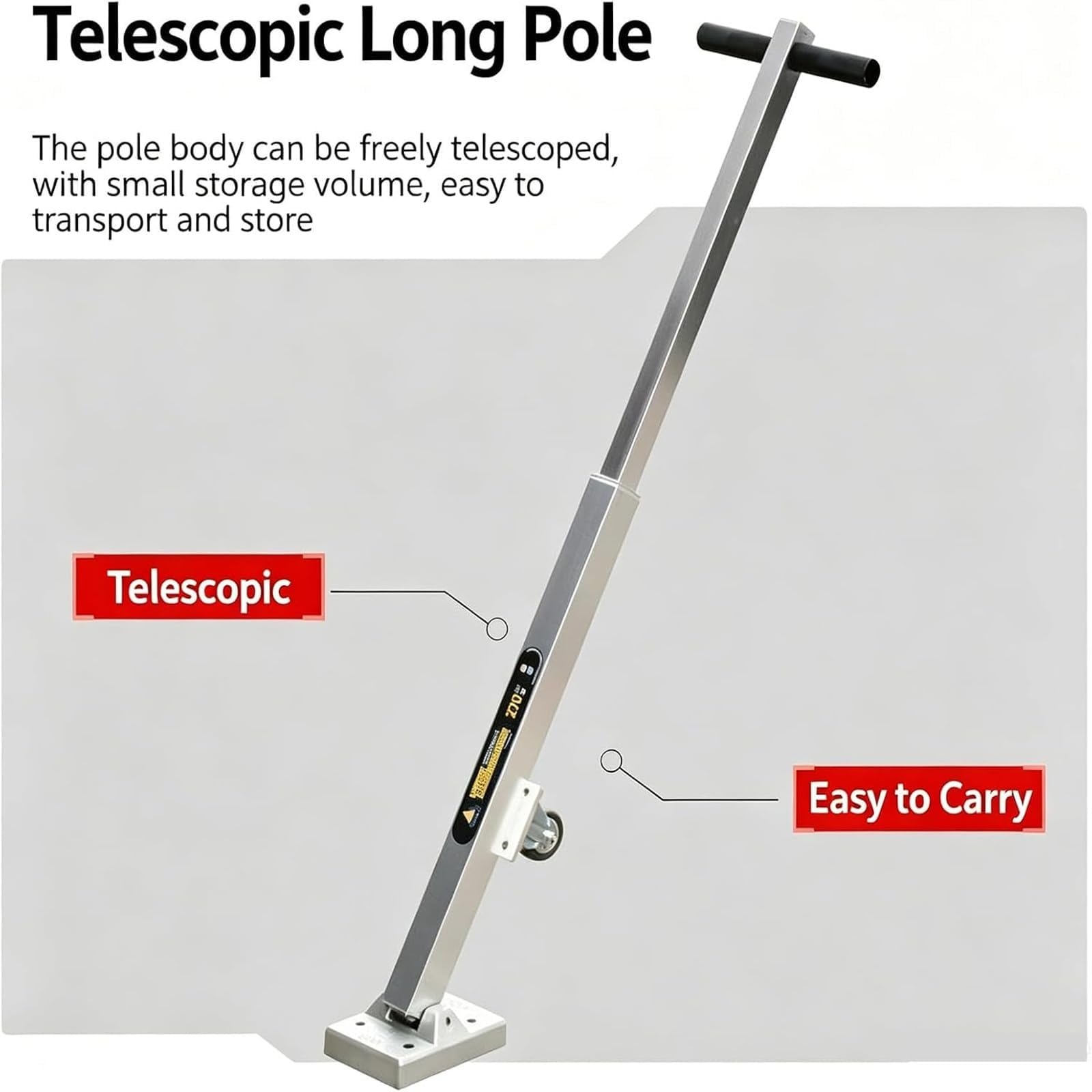 Sollevatore Magnetico Per Chiusini Da 595 Libbre, Maniglia Telescopica | Estrattore Per Coperchi Per Fognature Per Carichi Pesanti, Magnete Al Neodimio Da 270 Kg, Corpo In Lega Di Alluminio