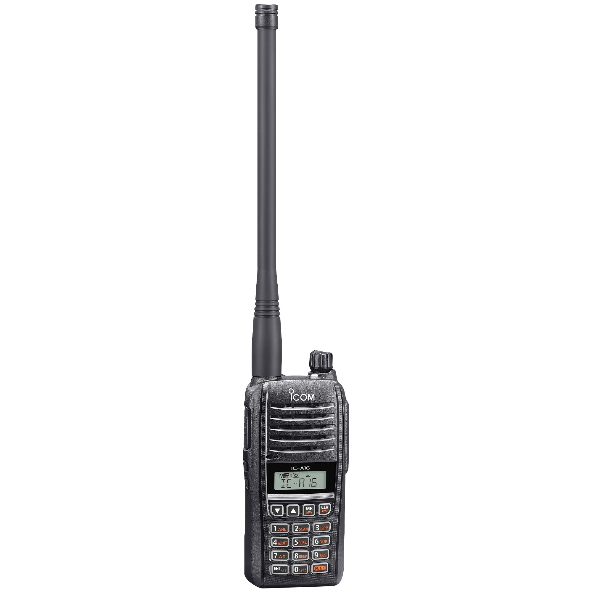 Icom IC-A16B Aviation Bluetooth Ground-to-Air Handheld Radio, 1500mw
