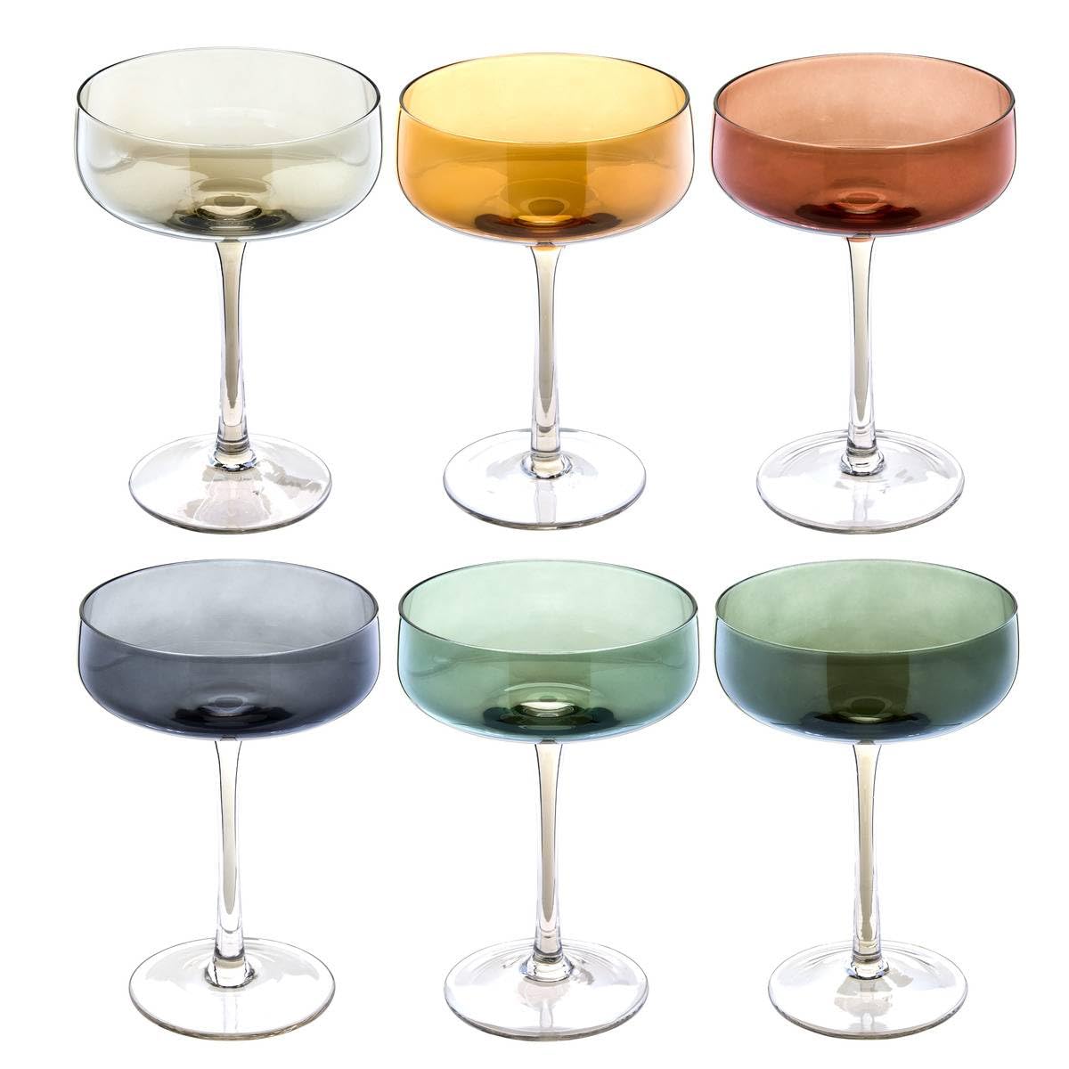 Atmosphera - 6 coupes de champagne lucia d10,5xh15cm