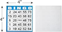 Vista 3 de SEETOOOGAMES Tarjetas de papel para juego de bingo – 1 Tarjeta – 100 libros de 5 hojas