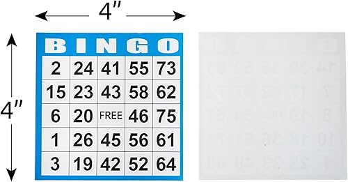 Miniatura 4 de SEETOOOGAMES Tarjetas de juego de papel de bingo - 1 tarjeta -100 libros de 10 hojas