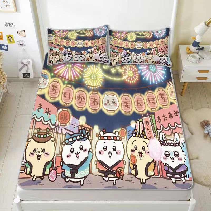 Amazon.co.jp: 夏用 ござ ちいかわ 涼しい ベッドパッド 夏敷きパッド