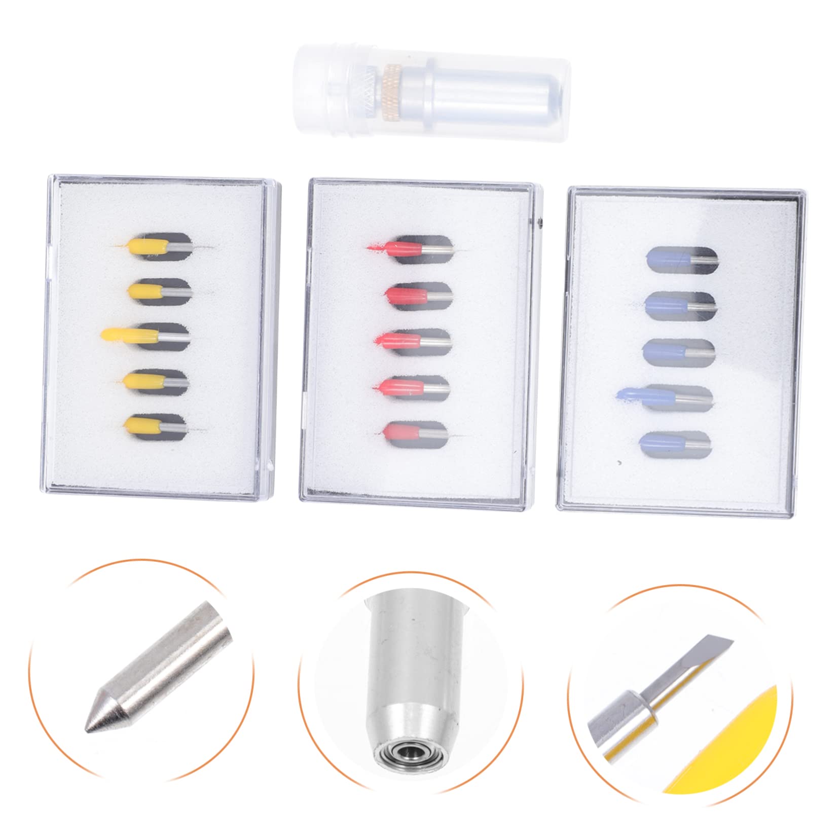 HAPINARY 1set Tungsten Cutting Blades for Vinyl Cutter Replacement Lettering Cutters High Precision Blades for Clean Cuts Compatible Computer Lettering Machines Easy to Use and
